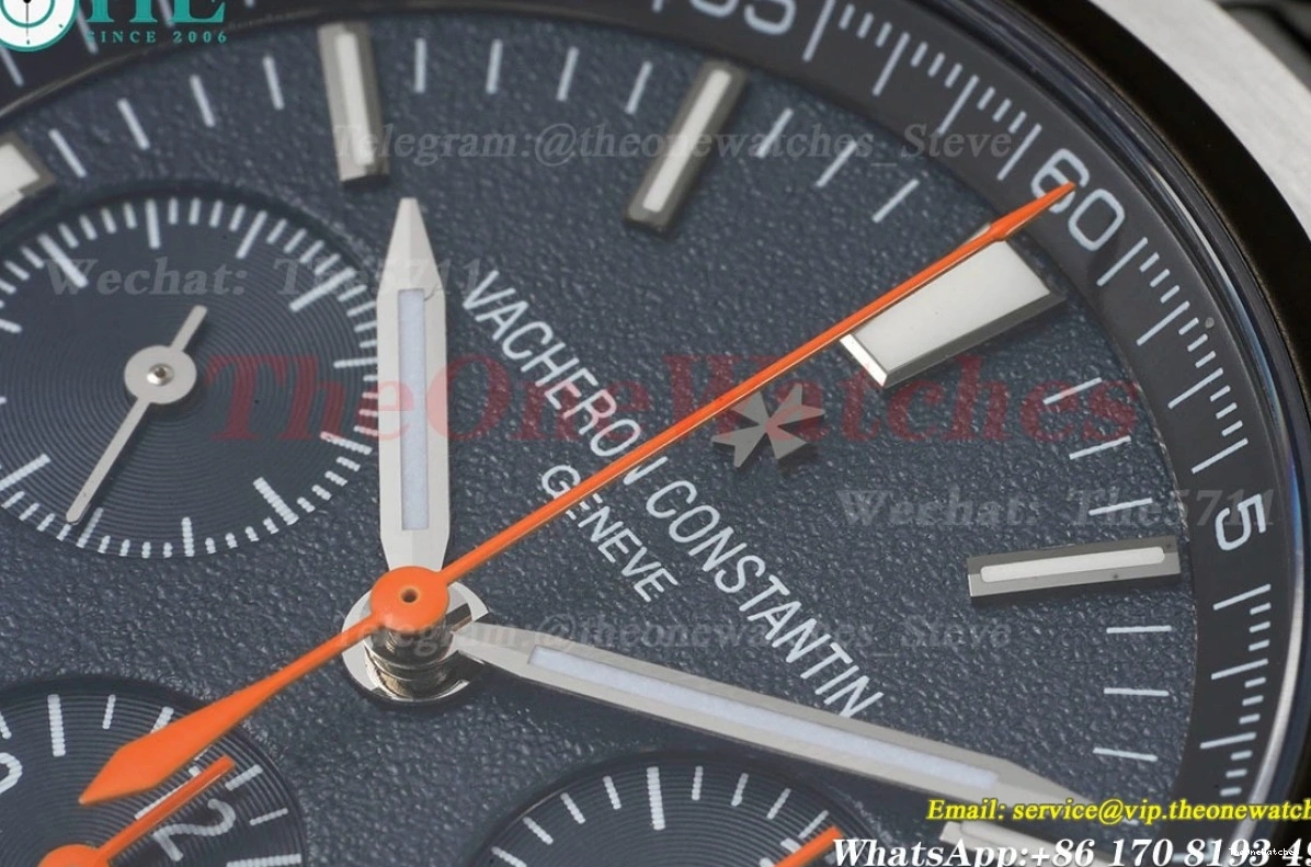 SS Chronograph  V2 A7750 Overseas Blue SS 8F 5510V 0216